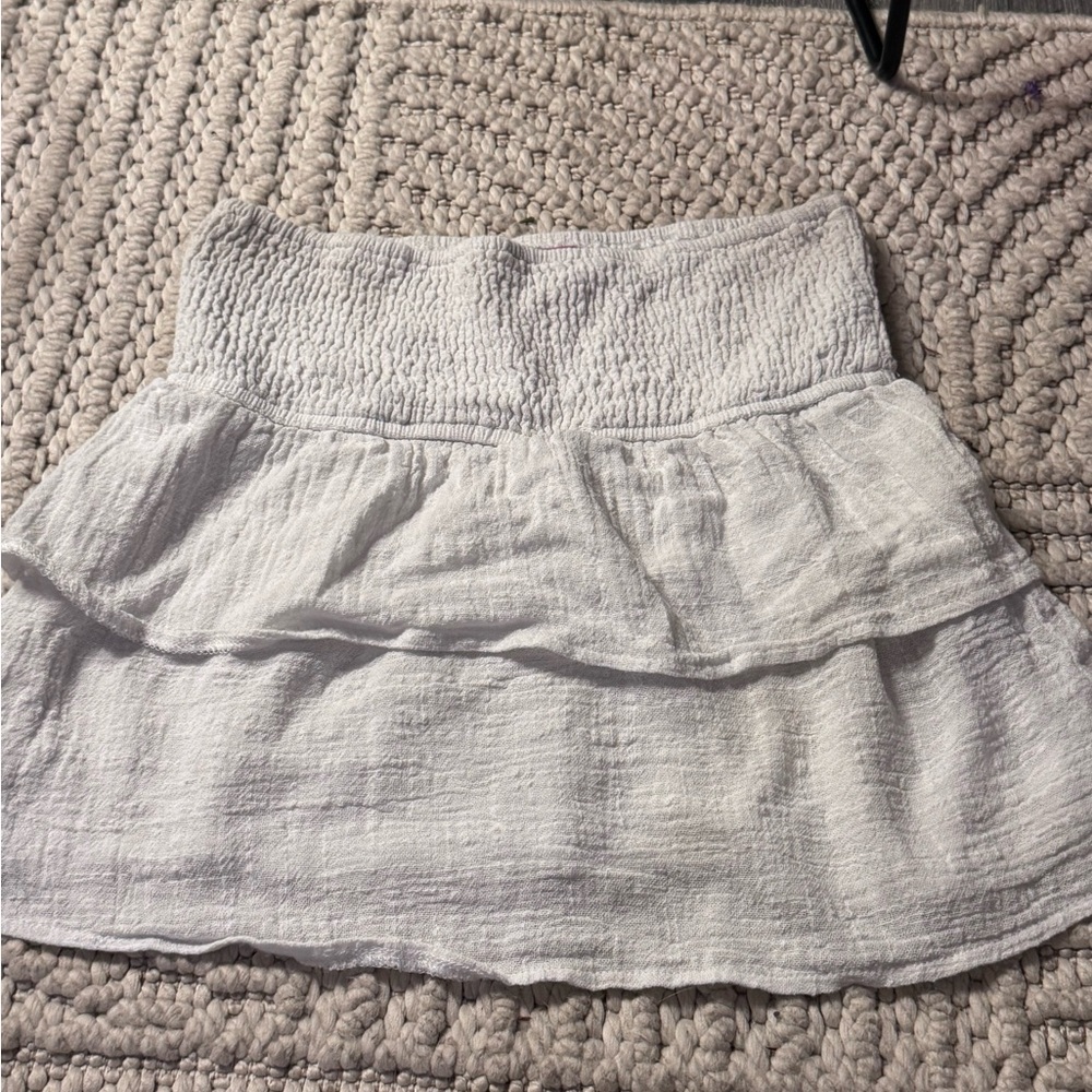 Edikted White Tiered Women's Top